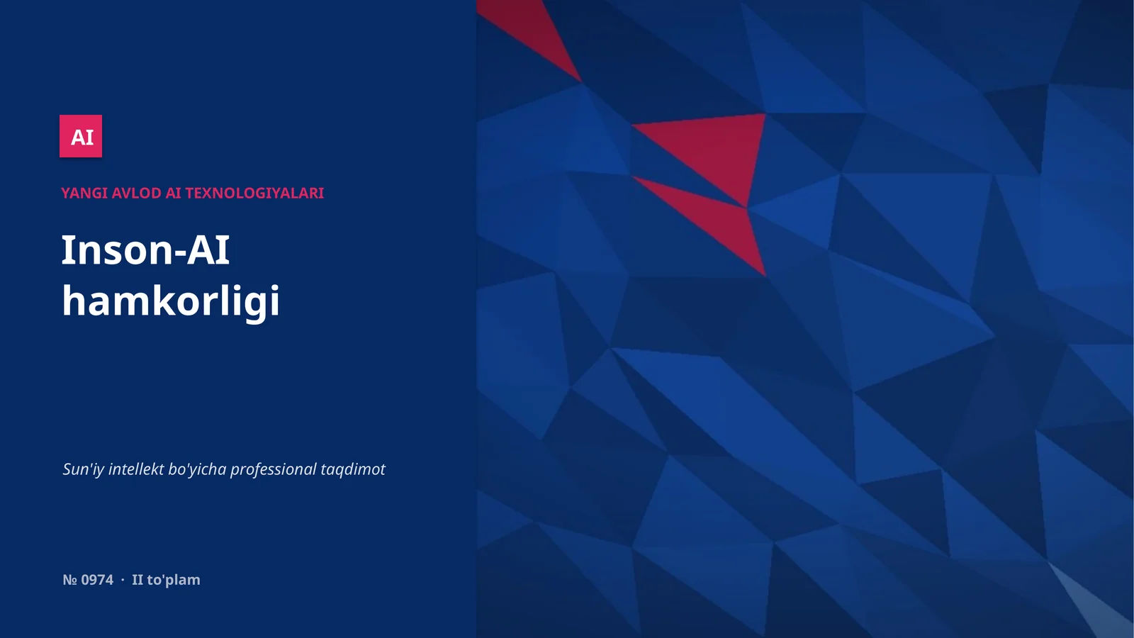 YANGI AVLOD AI TEXNOLOGIYALARI