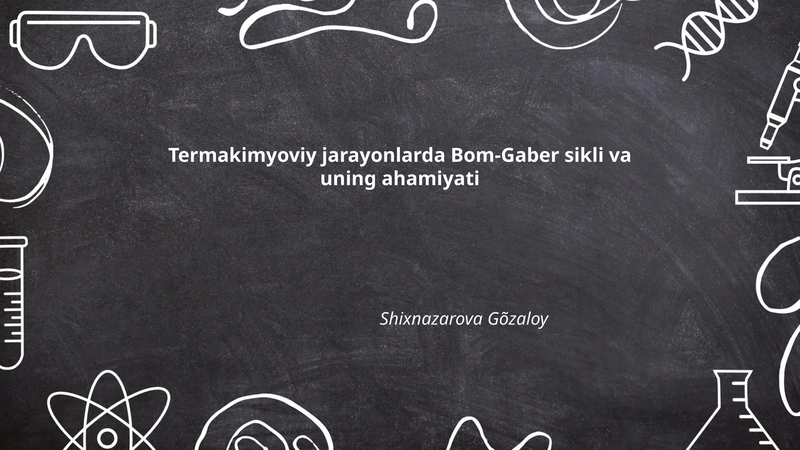 Termakimyoviy jarayonlarda Bom-Gaber sikli va uning ahamiyati