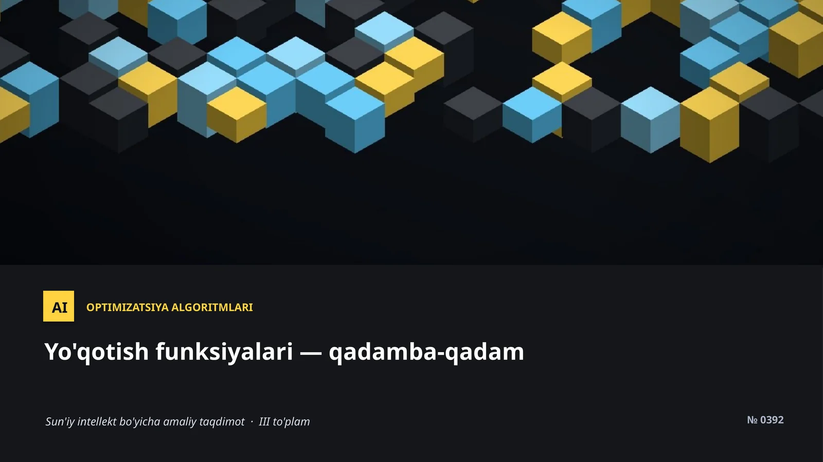 Optimizatsiya algoritmlari