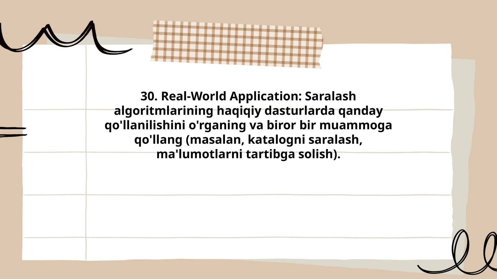 Real-World Application