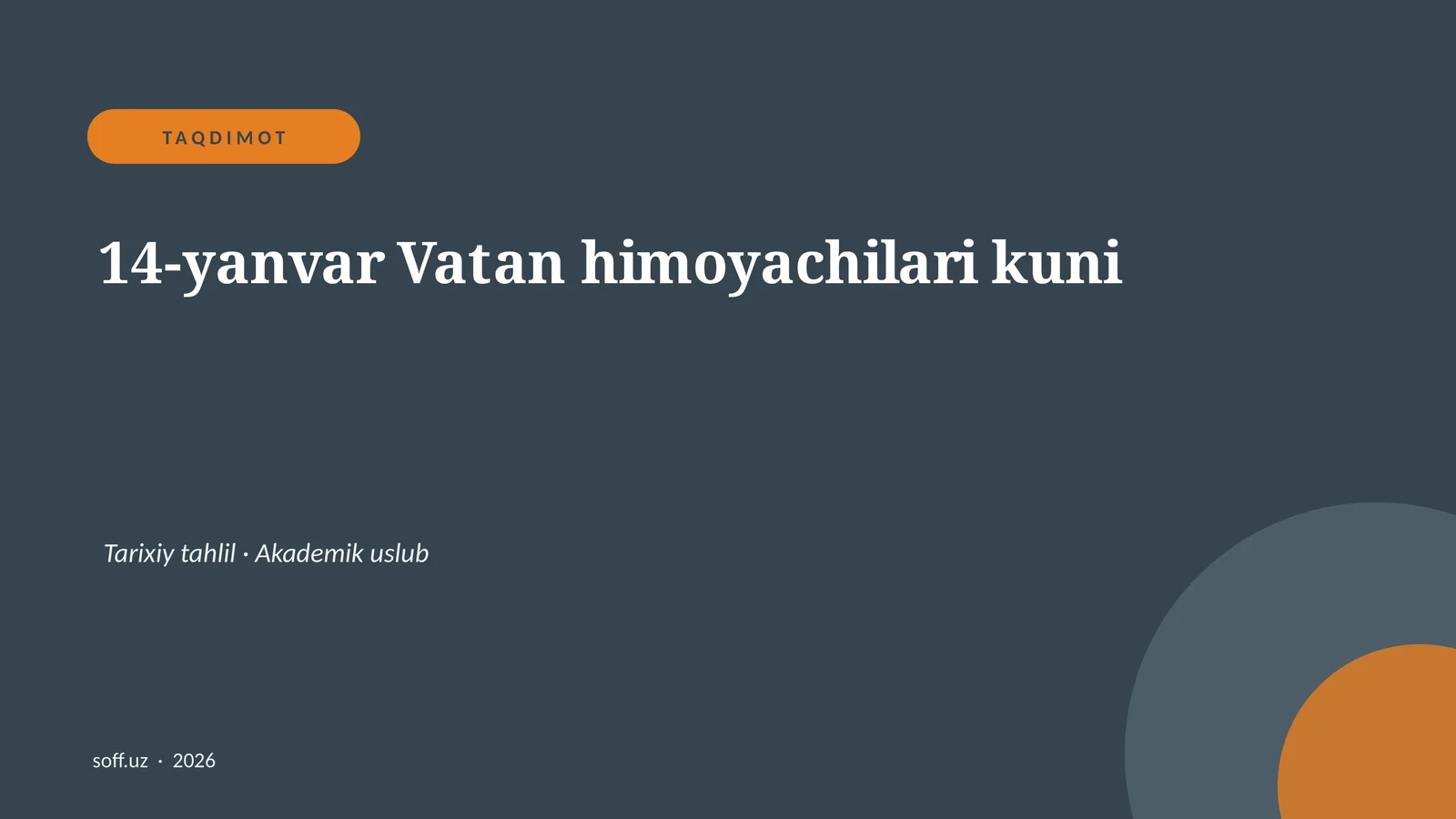 14-yanvar Vatan himoyachilari kuni