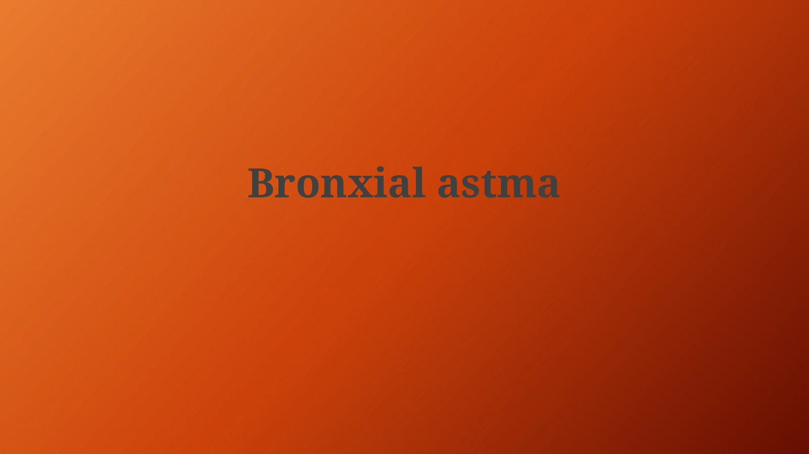 Bronxialastma