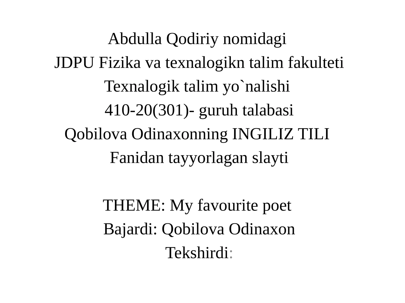 Myfavouritepoet