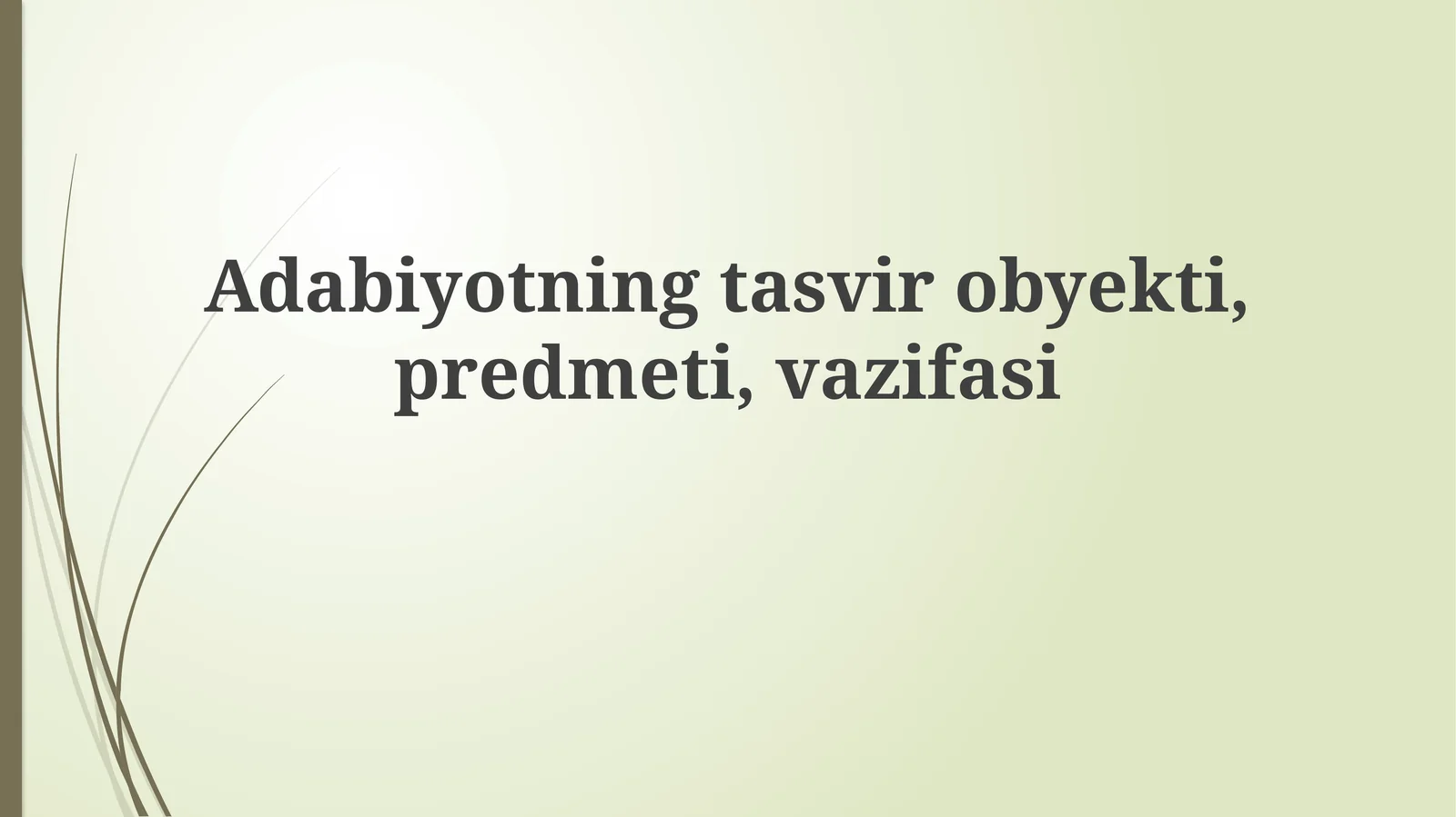 Adabiy Tasvirning Mohiyati: Obyekt, Subyekt va Funksiya