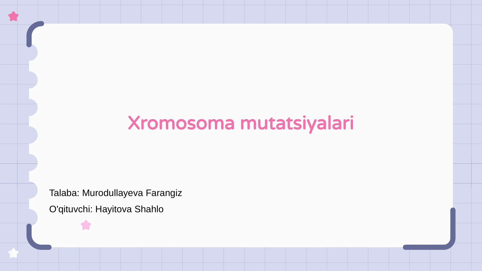 Xromosoma mutatsiyalari
