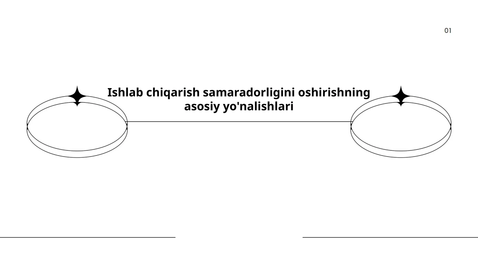 Ishlab chiqarish samaradorligini oshirishning asosiy yo'nalishlari