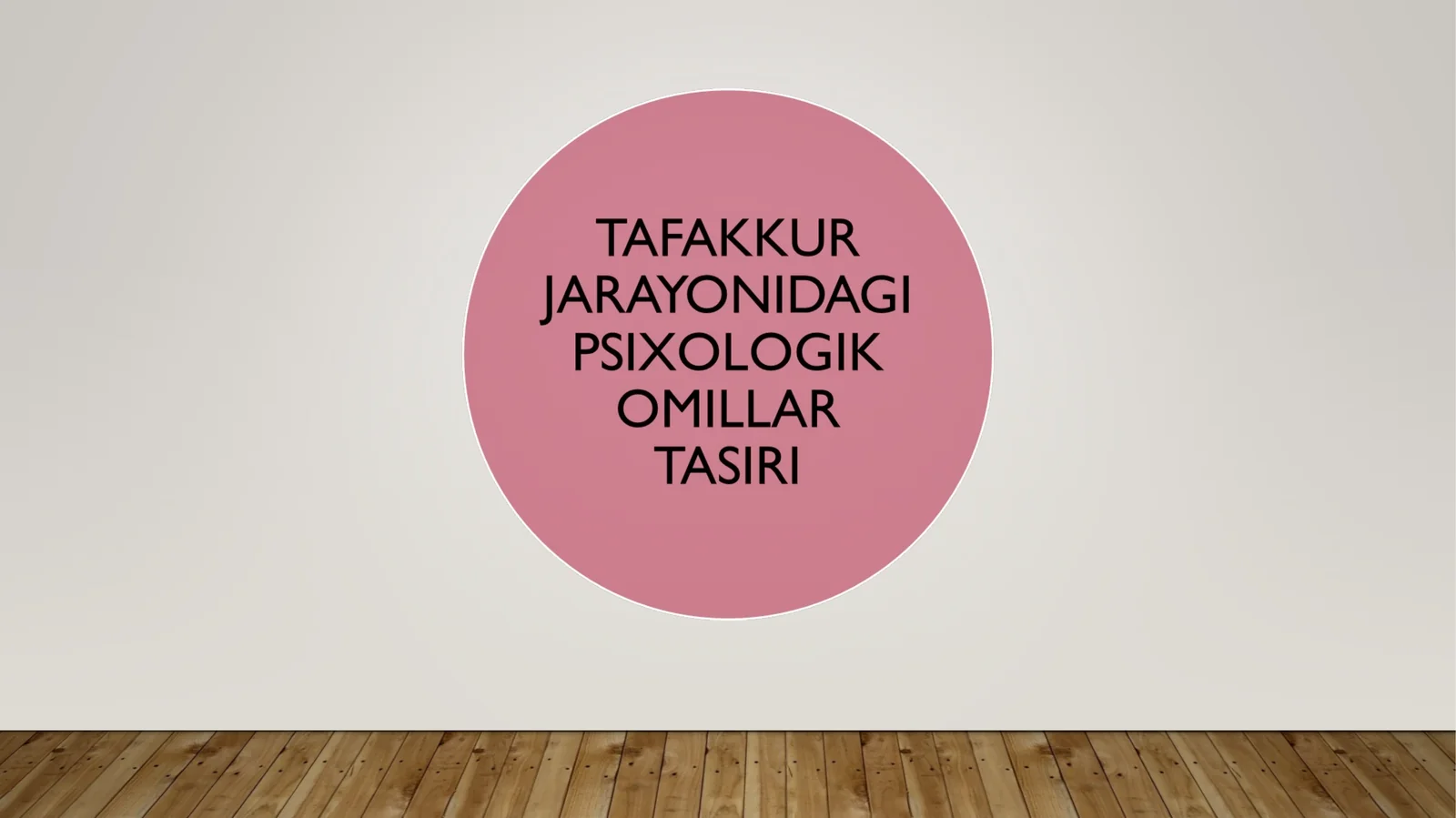Tafakkur jarayonlari va fikr yuritish operatsiyalari