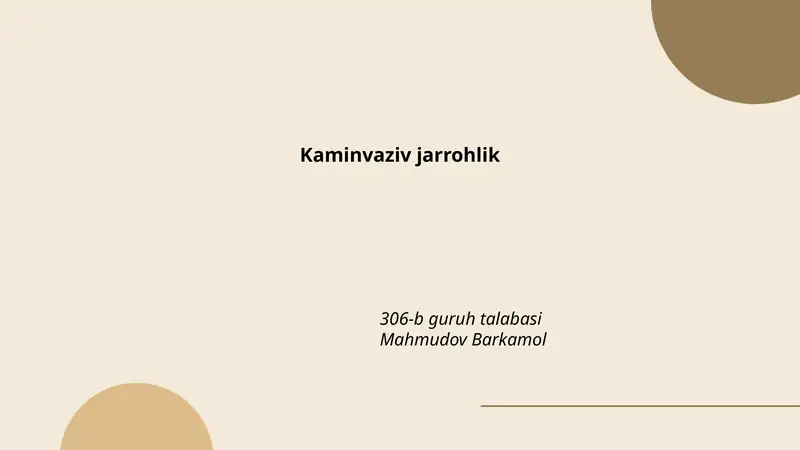 Torakal aorta aneurizmini ochiq jarrohlik