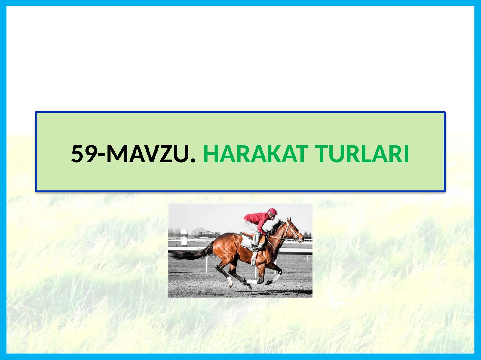 HARAKAT TURLARI