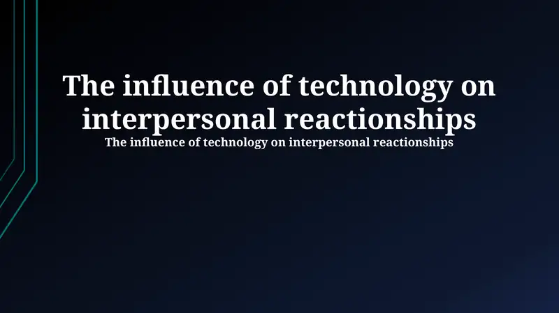 The Digital Connection: How Technology Reshapes Relationships