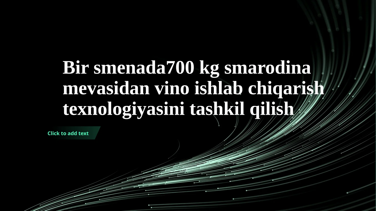 Smorodina Vino ishlab chiqarish texnologiyasi