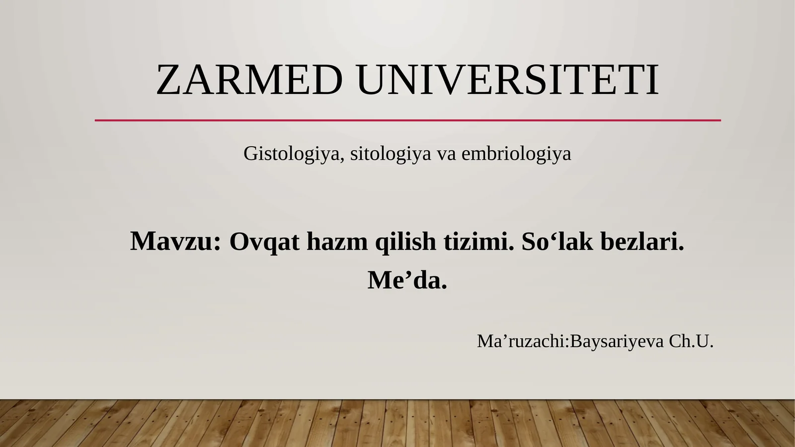 Ovqathazmqilishtizimi.Soʻlakbezlari.Me’da