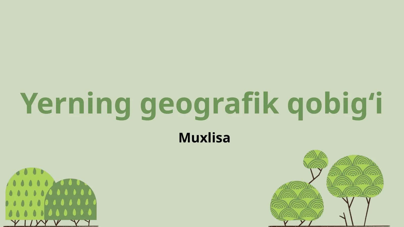 Yerning geografik qobigʻi