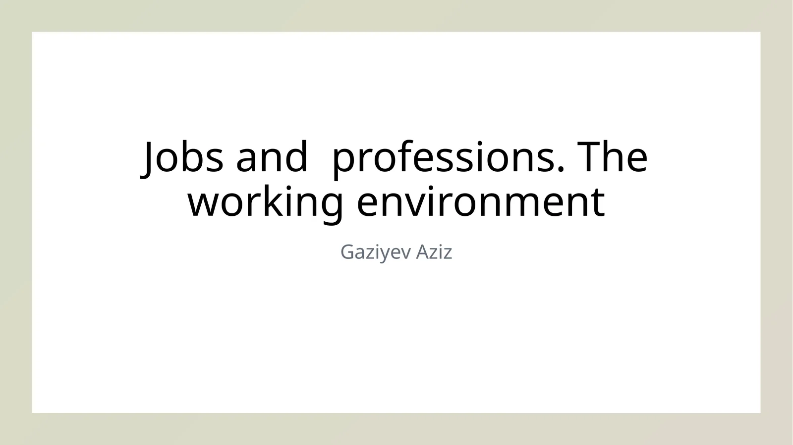 Diverse Careers in the Uzbek Work Environment: An Overview