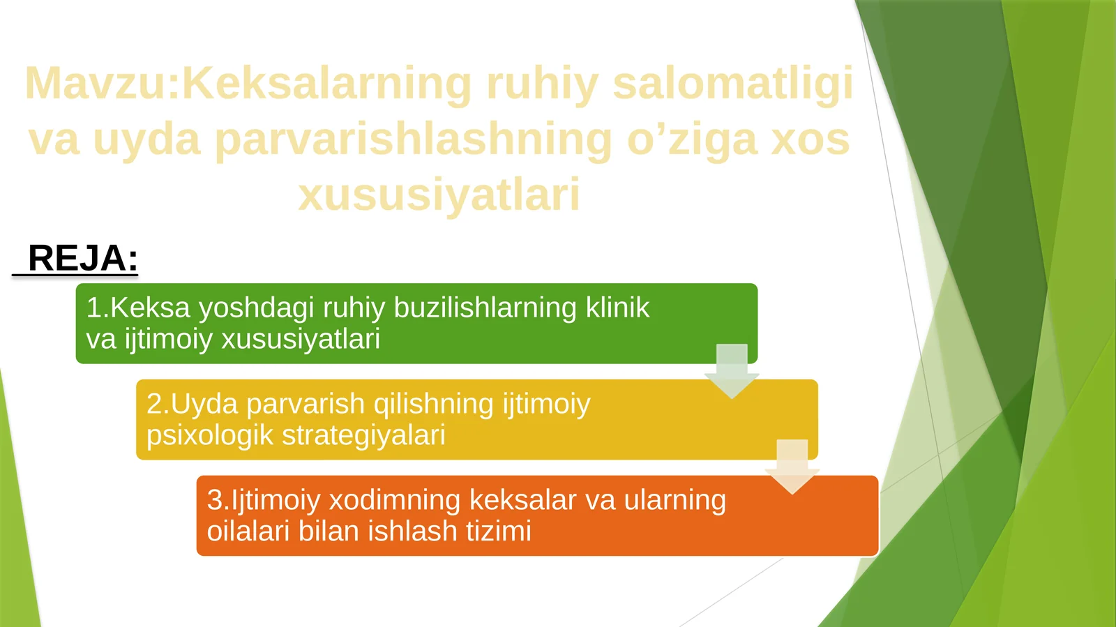 Keksalarning ruhiy salomatligi va uyda parvarishlashning o‘ziga xos xususiyatlari