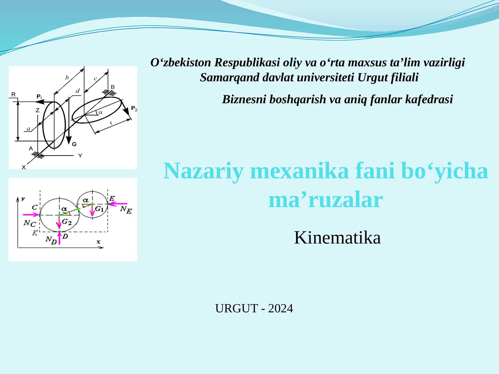 Nazariymexanikafanibo‘yichama’ruzalar