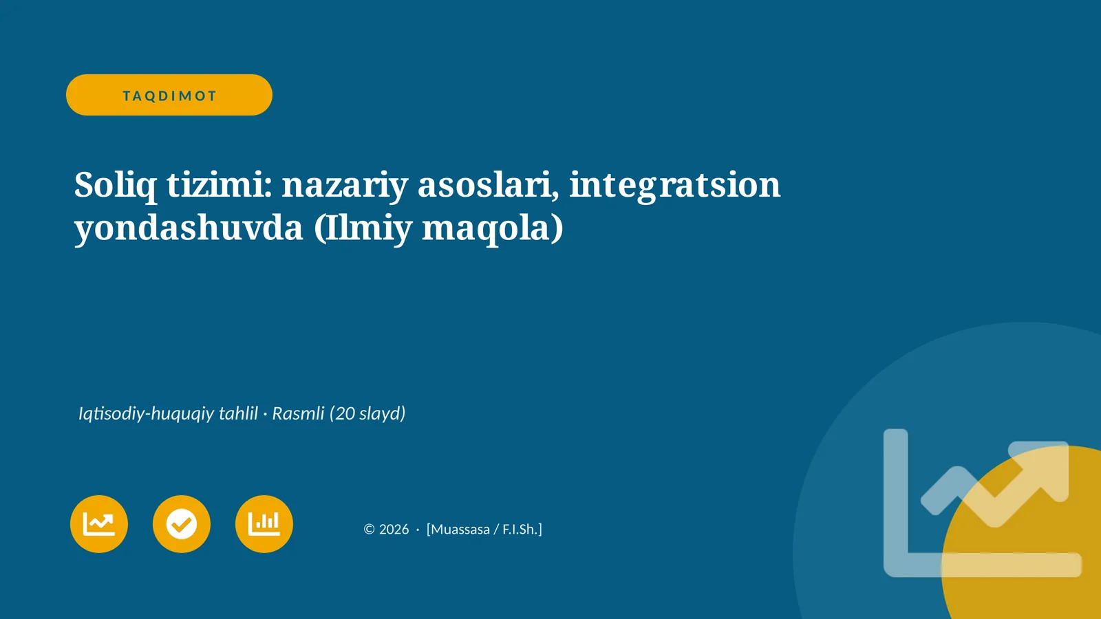 Soliq tizimi: nazariy asoslari, integratsion yondashuvda (Ilmiy maqola)