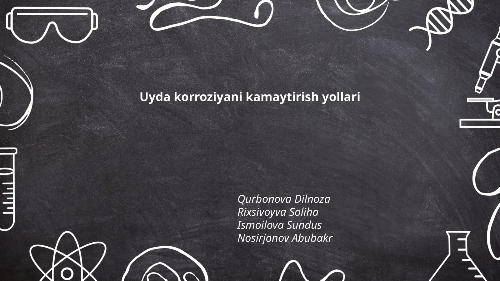 Uyda korroziyani kamaytirish yollari
