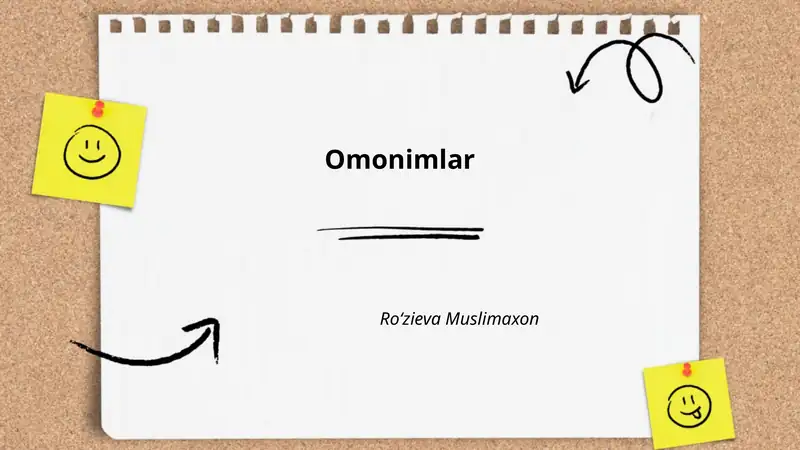 Omonimlar