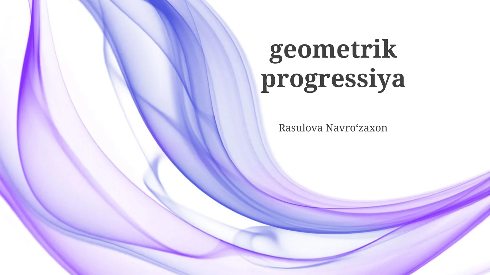 Geometrik progressiya: Ta'rif va asosiy tushunchalar