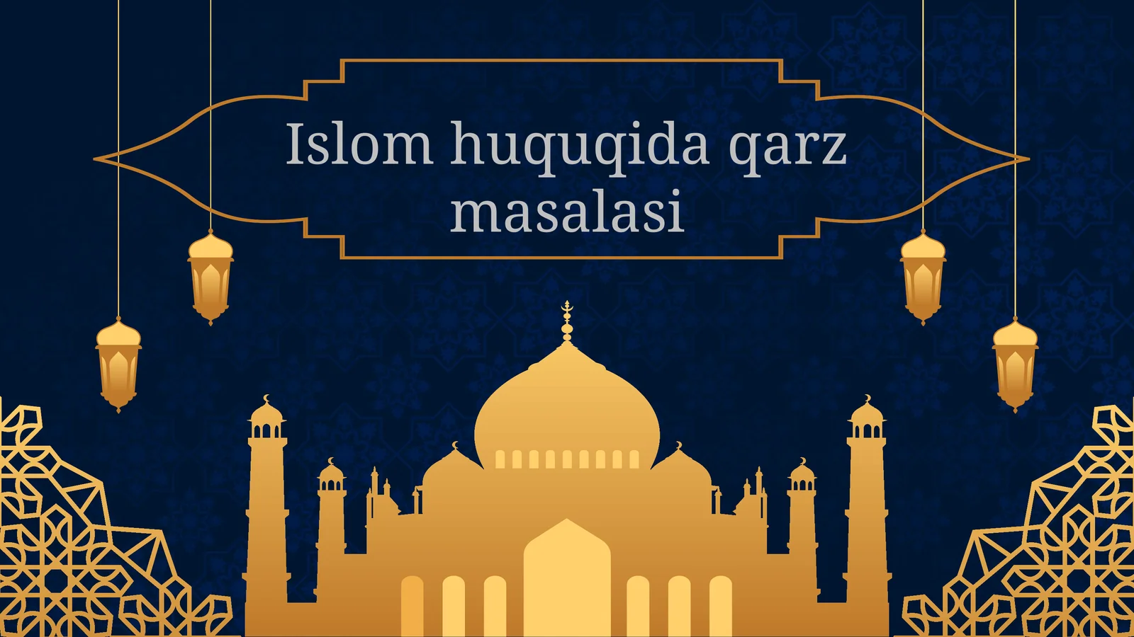 Islom huquqida qarz masalasi