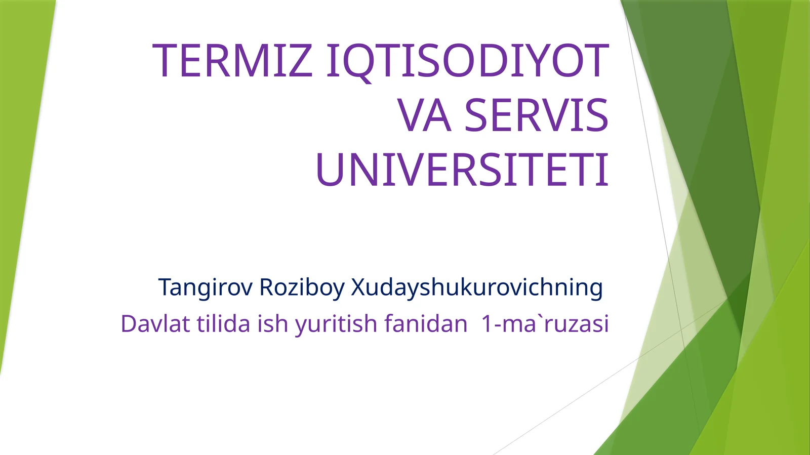 Davlattilidaishyuritishfanidan1-ma`ruzasi