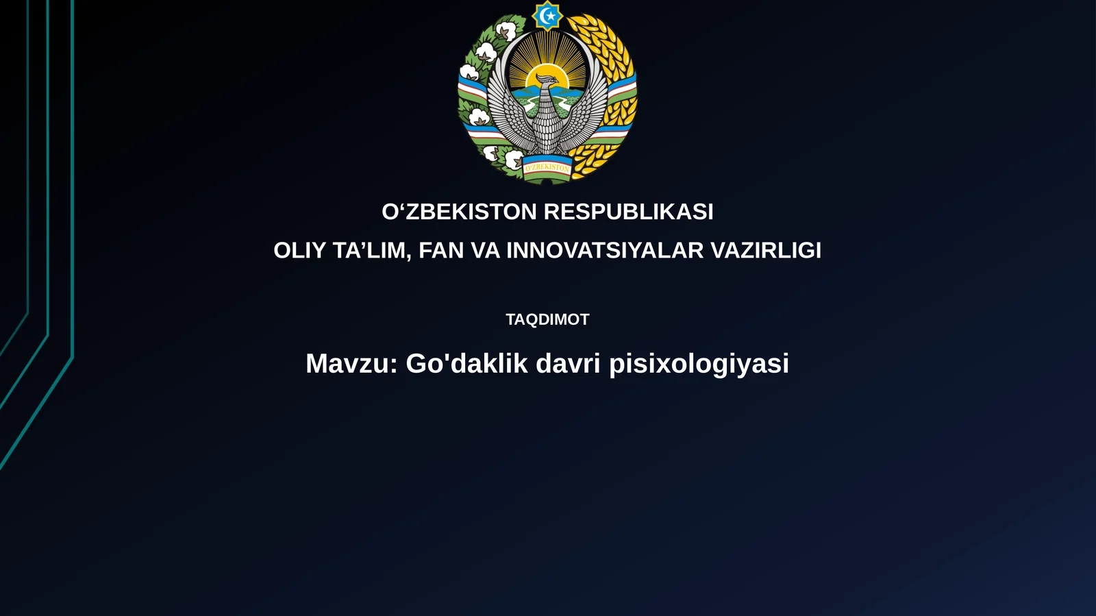 Go'daklik davri psixologiyasi