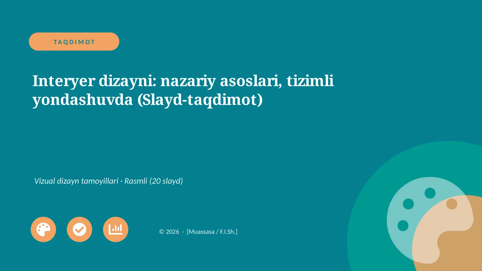 Interyer dizayni: nazariy asoslari, tizimli yondashuvda (Slayd-taqdimot)