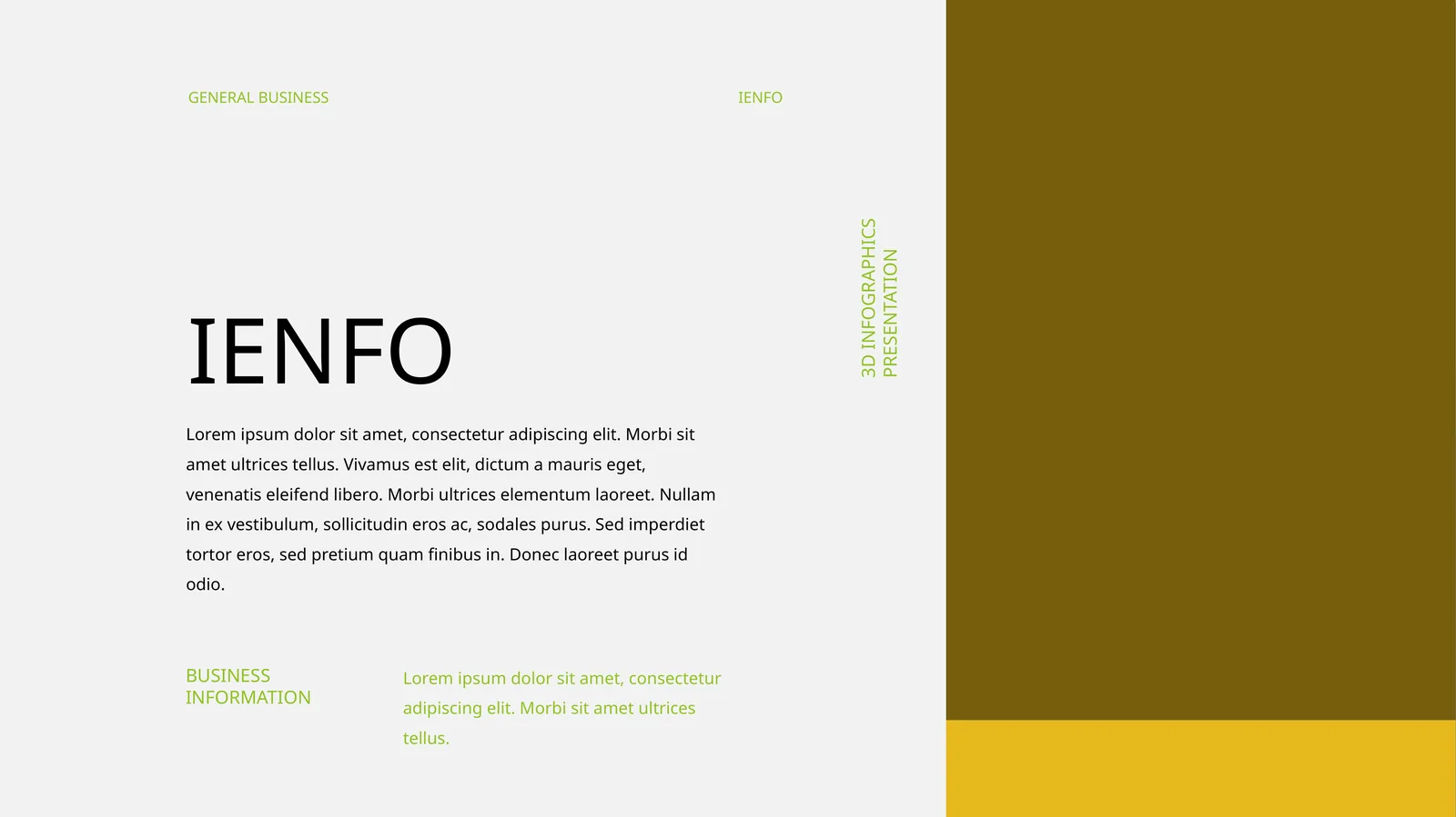 3D INFOGRAPHICS PRESENTATION