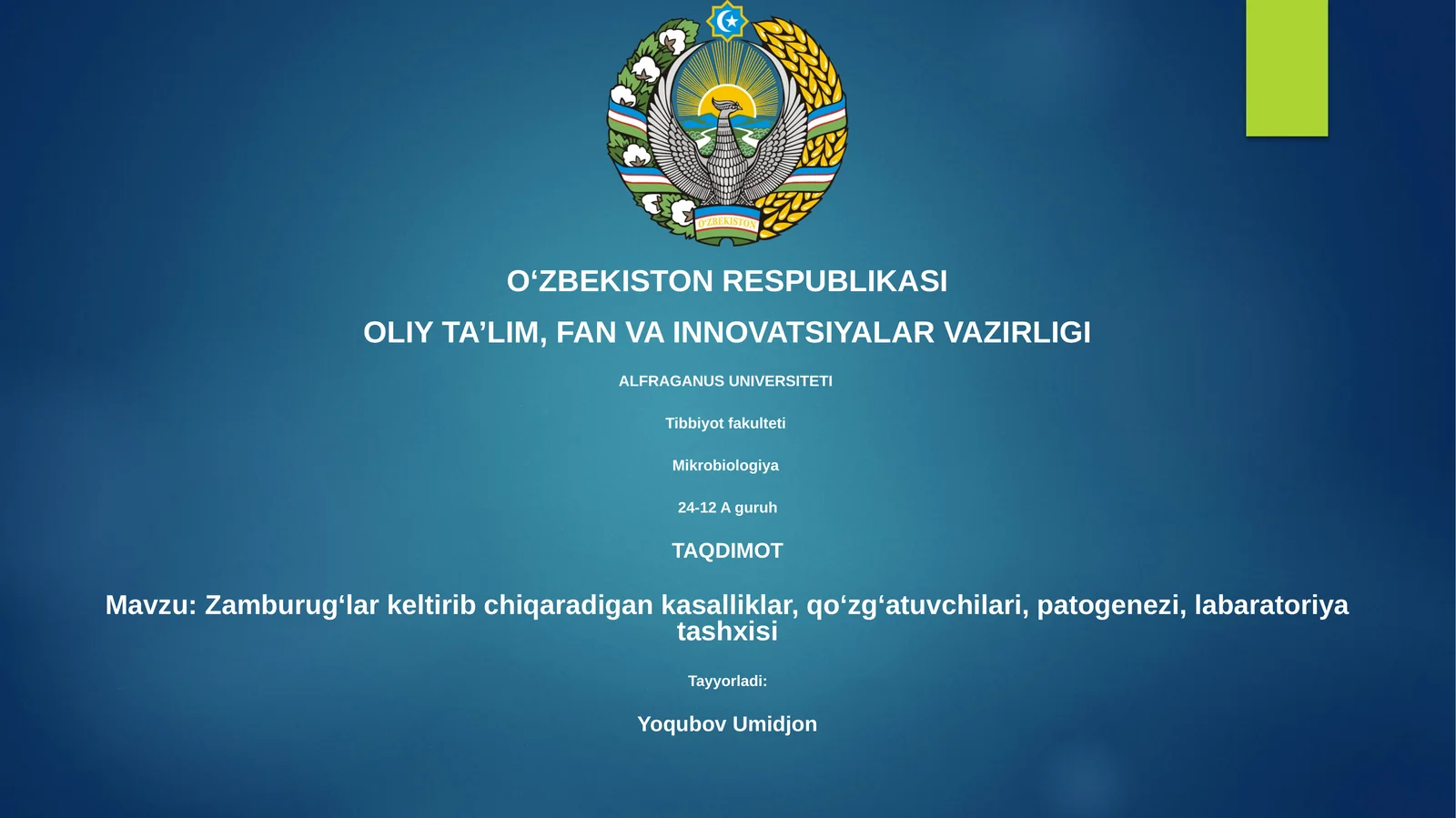 Zamburugʻlar keltirib chiqaradigan kasalliklar, qoʻzgʻatuvchilari, patogenezi, labaratoriya tashxisi