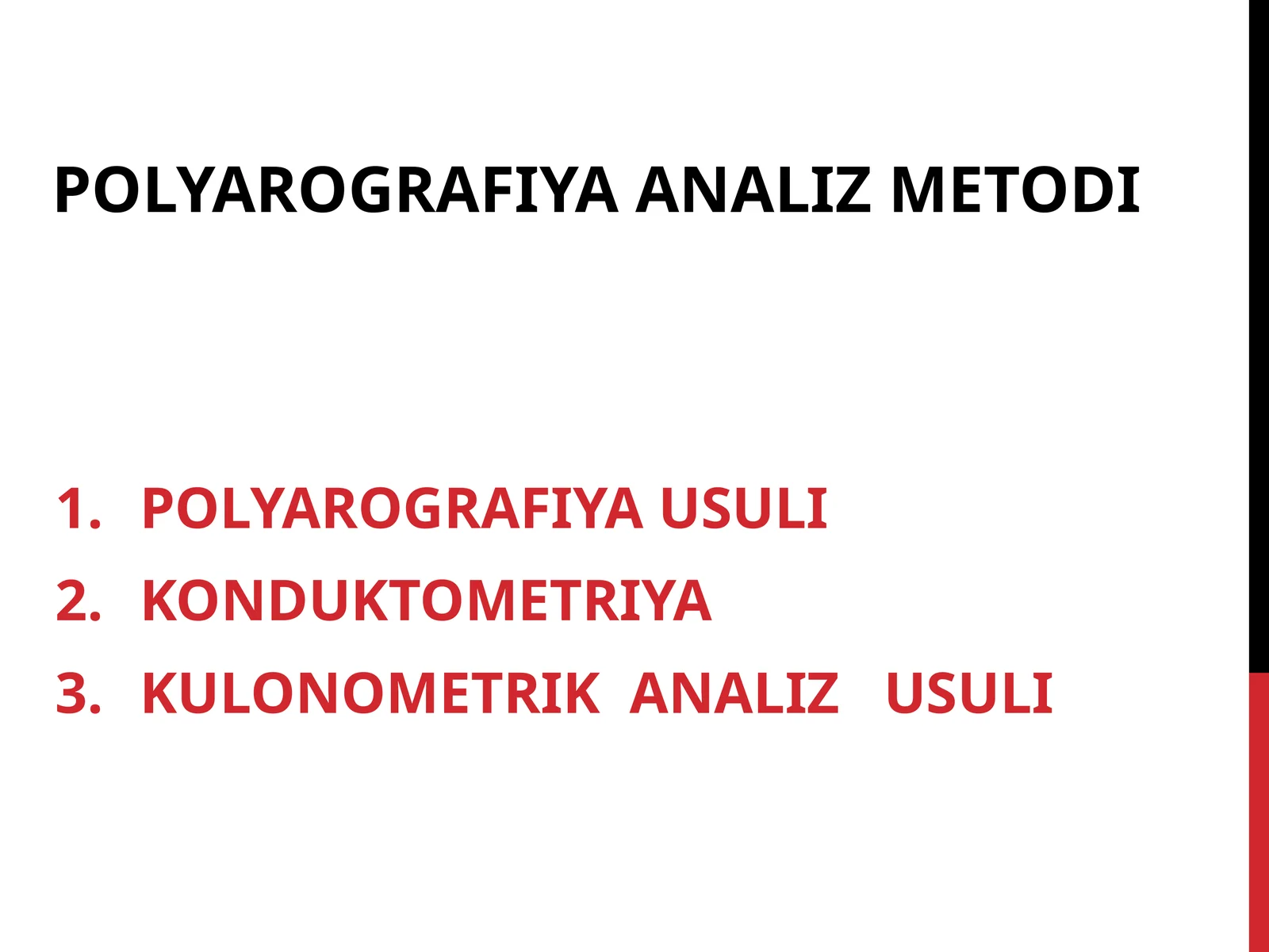 POLYAROGRAFIYA ANALIZ METODI