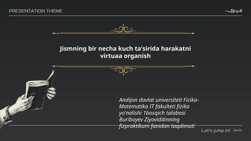 Fizika-Matematika IT Fakulteti Fizika Yoʻnalishi 1-bosqich