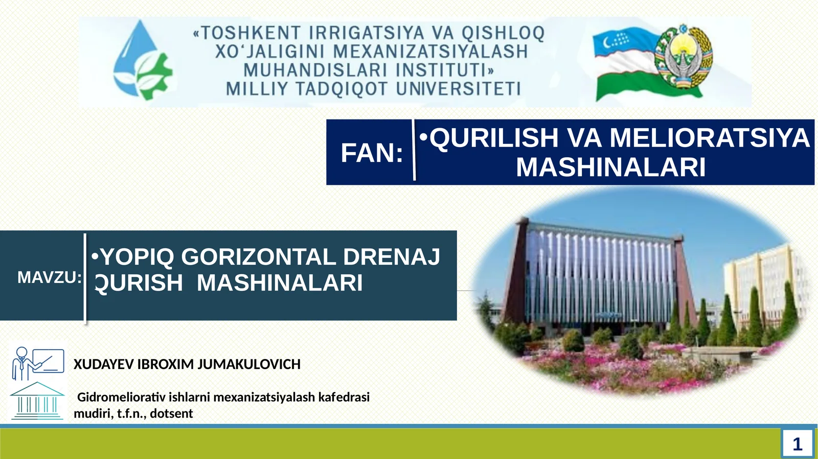 YOPIQ GORIZONTAL DRENAJ QURISH MASHINALARI
