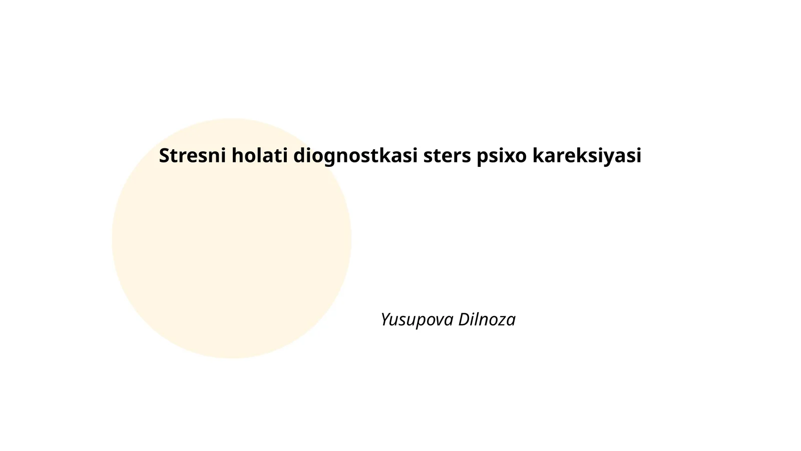 Stress holatini aniqlash usullari