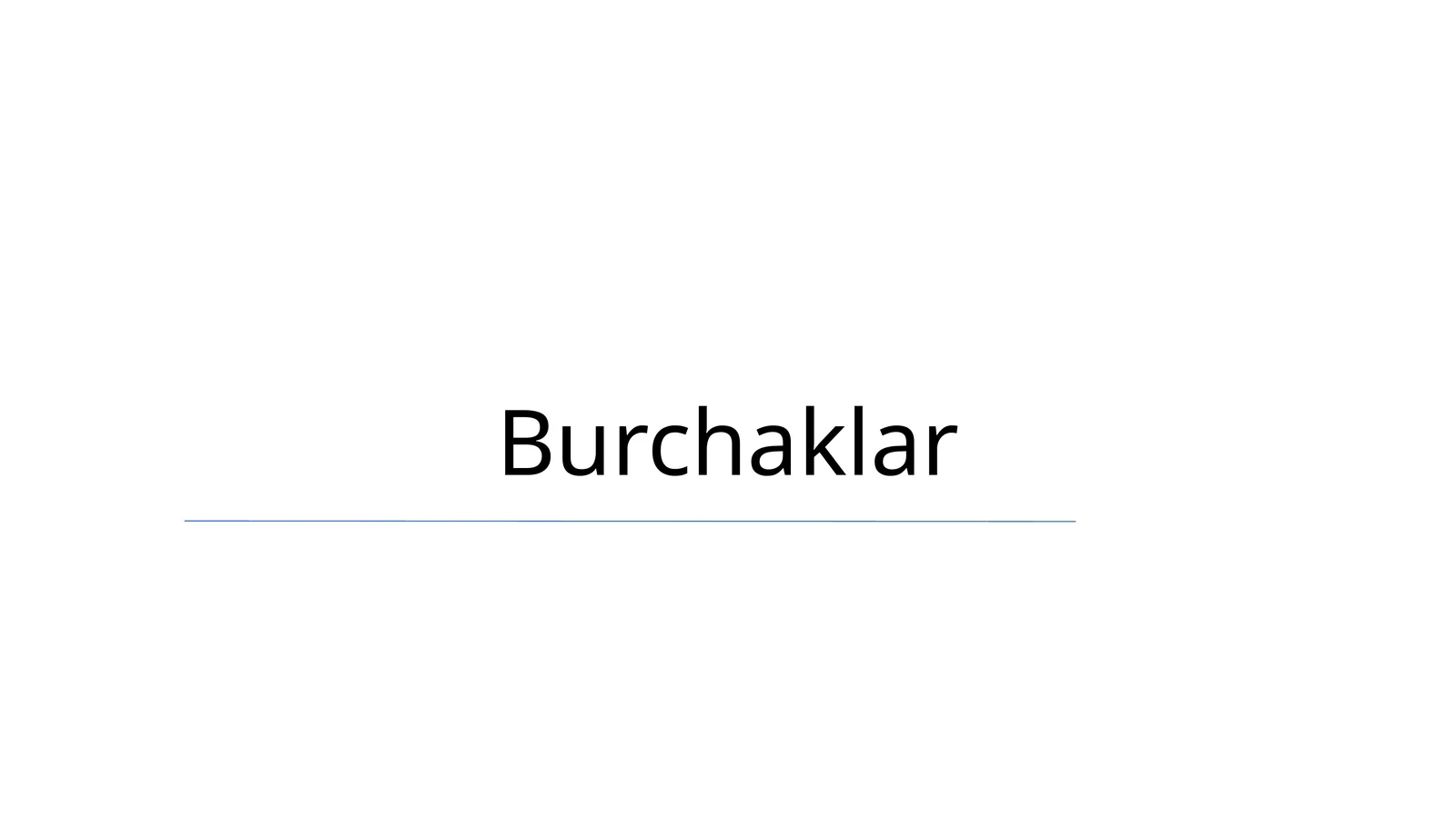 Burchaklar