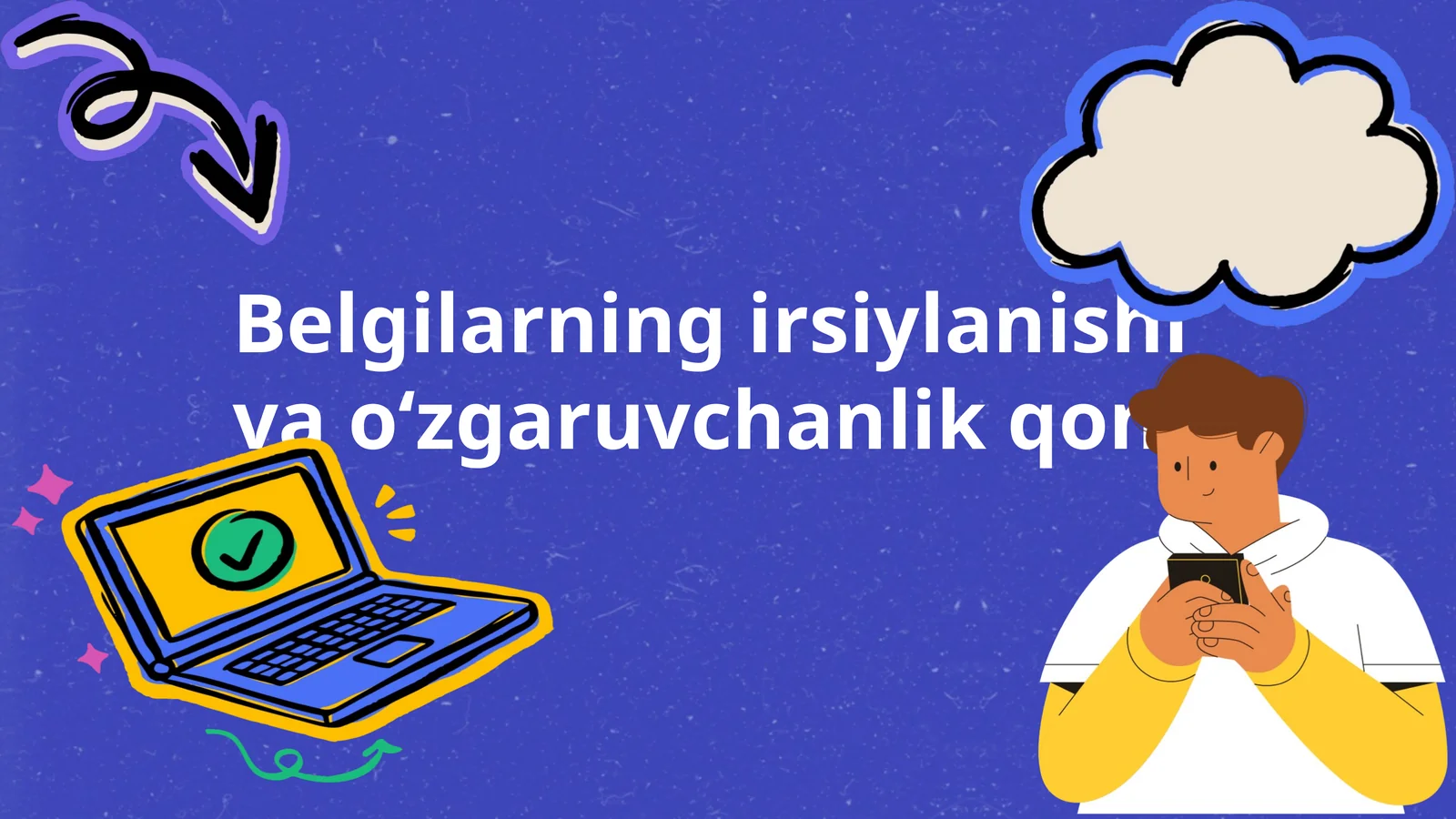 Belgilarning irsiylanishi va o‘zgaruvchanlik qonuni