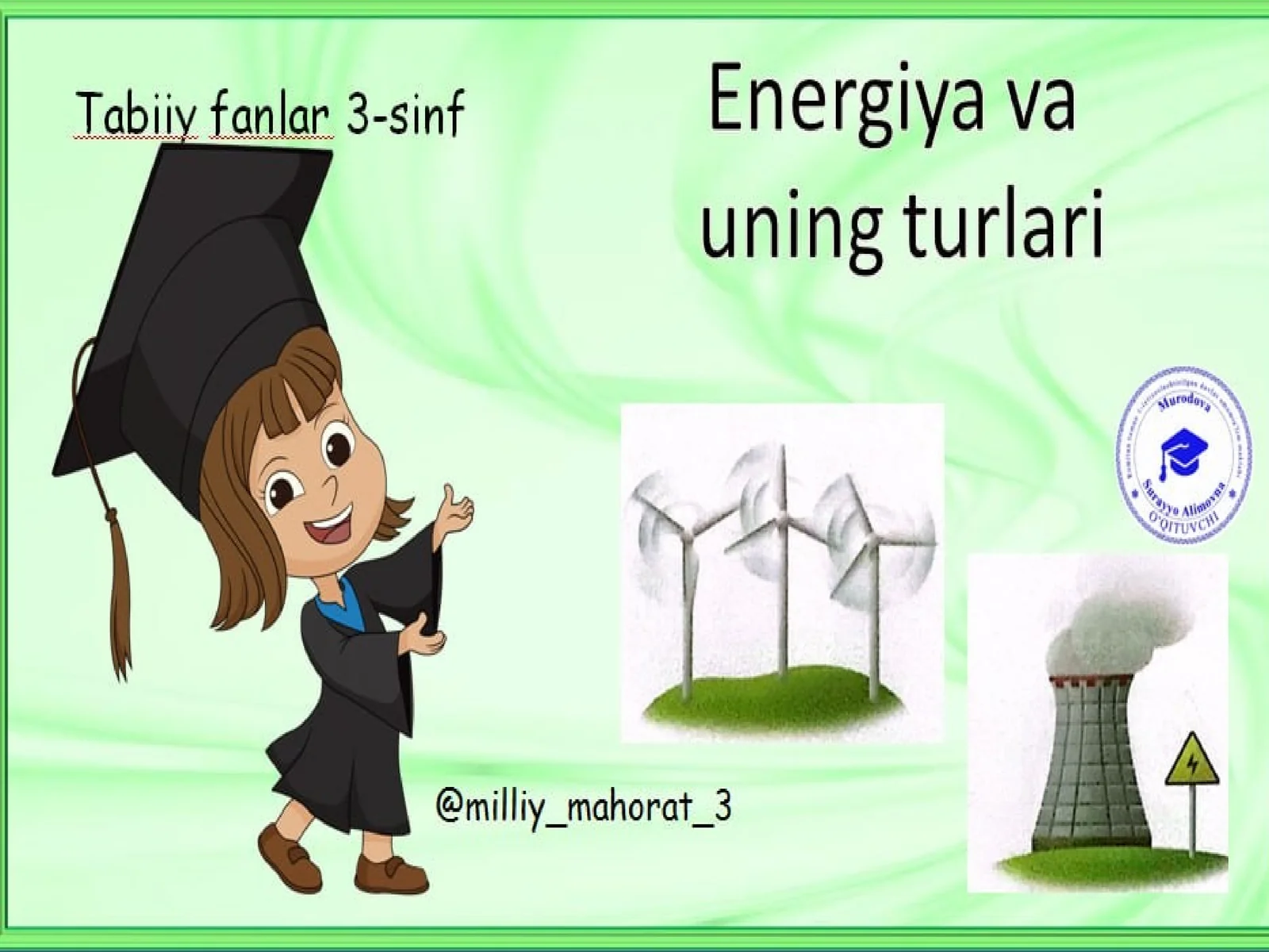 Energiya va uning turlari