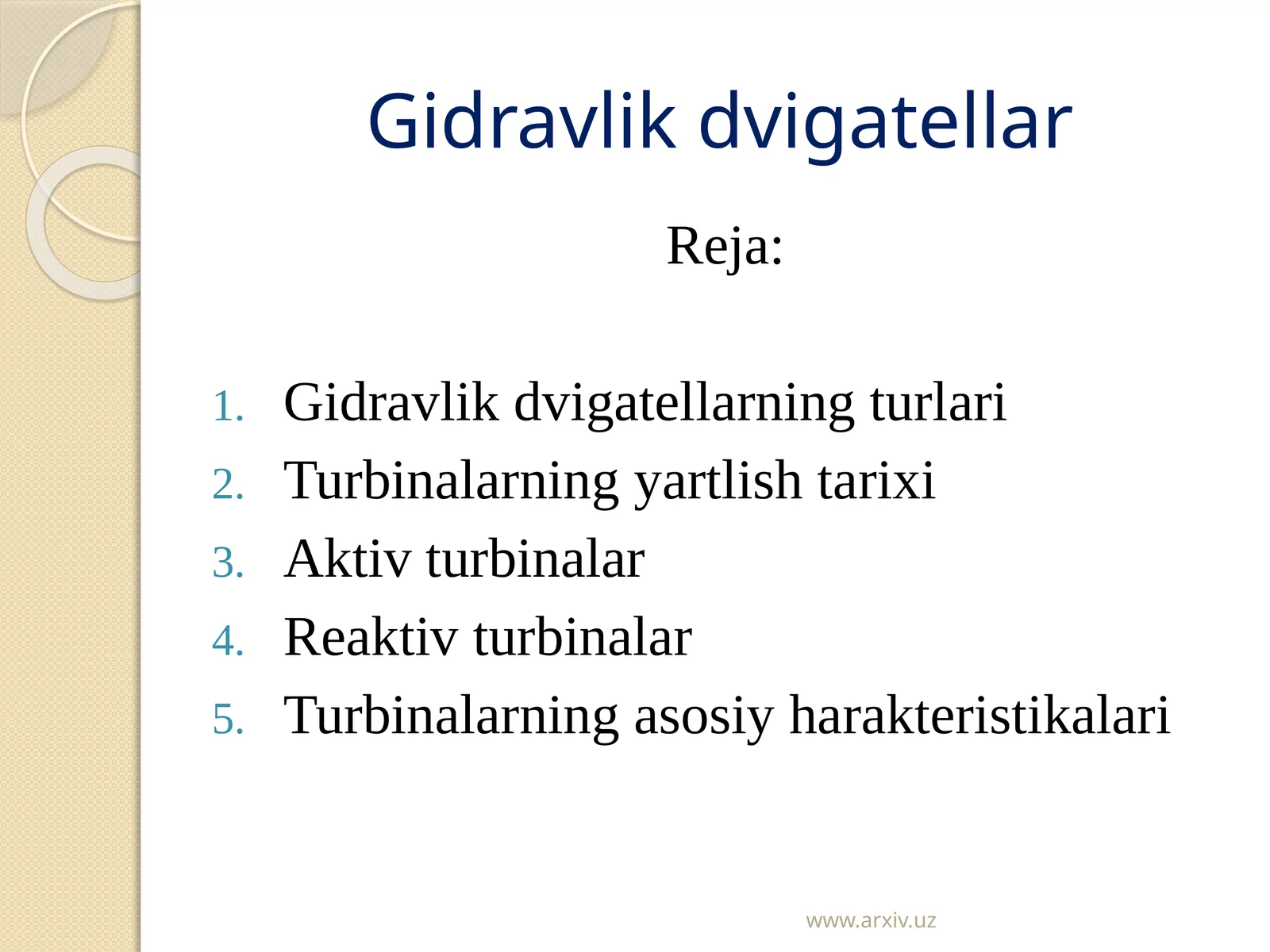 Gidravlik dvigatellar