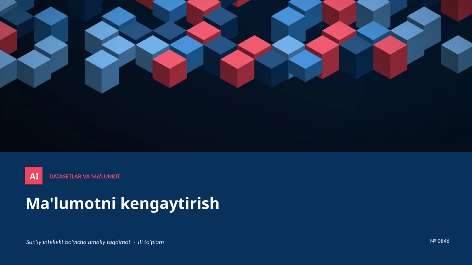 AI DATASETLAR VA MA'LUMOT