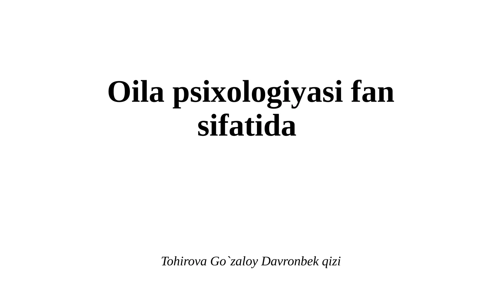 Oilapsixologiyasifansifatida