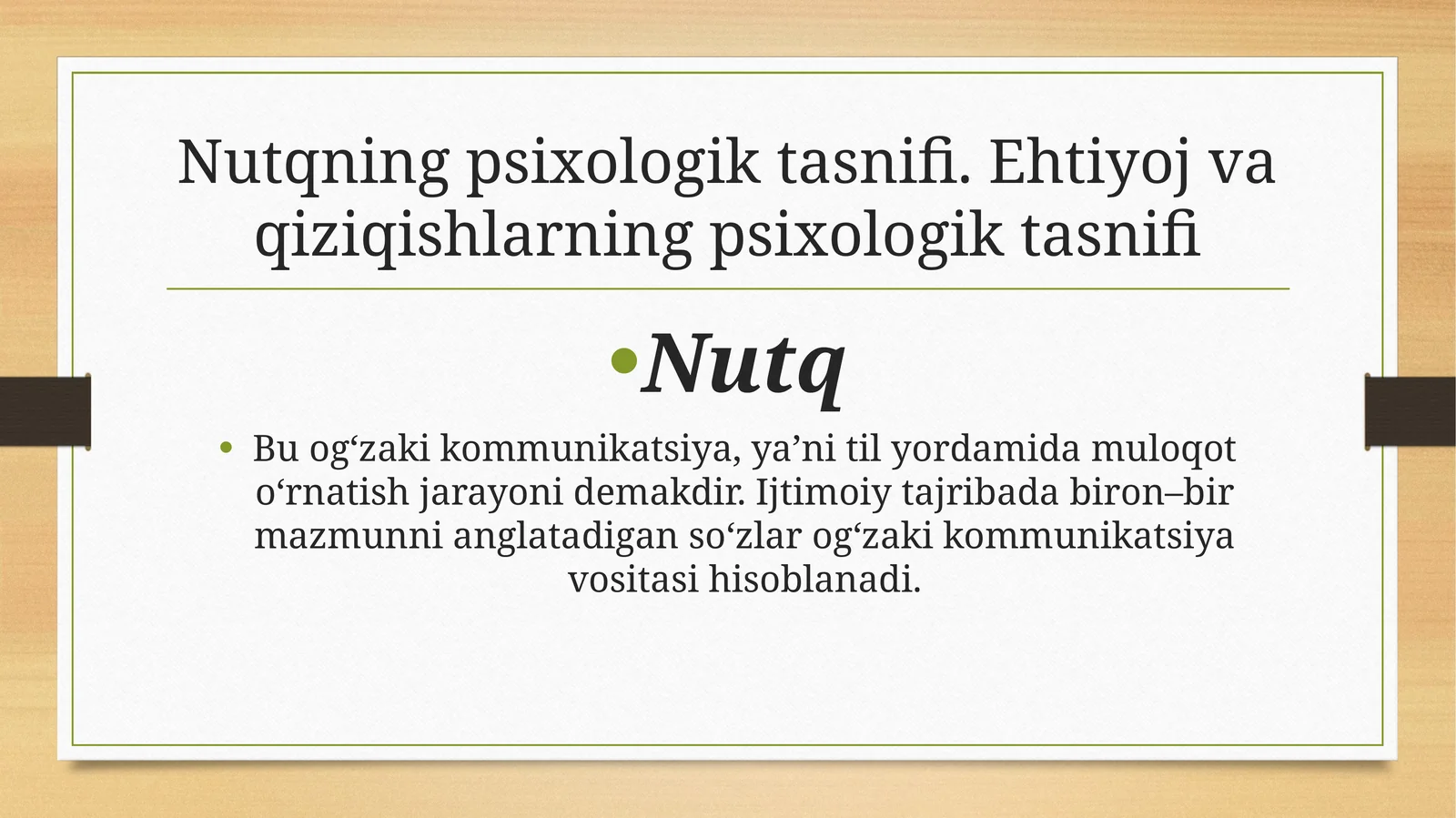 Nutq Turlari
