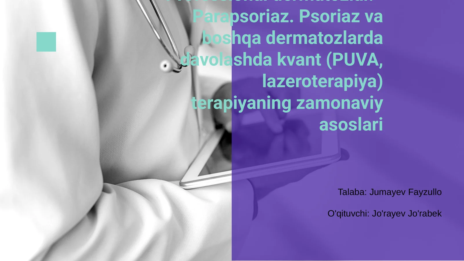 Professional dermatozlar