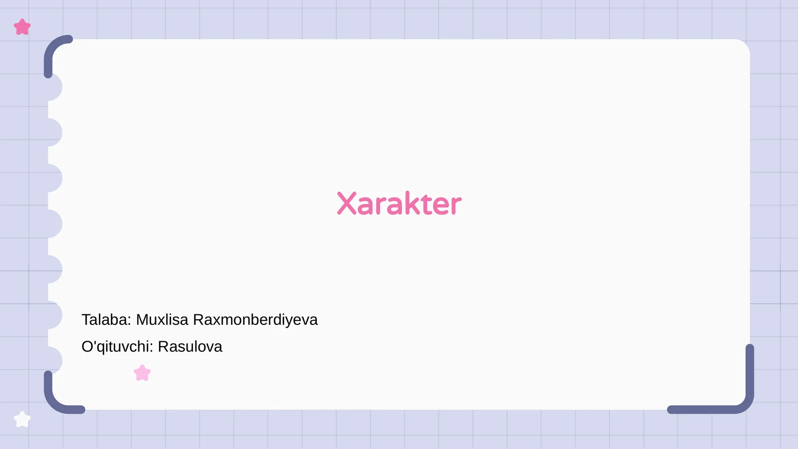 Xarakter