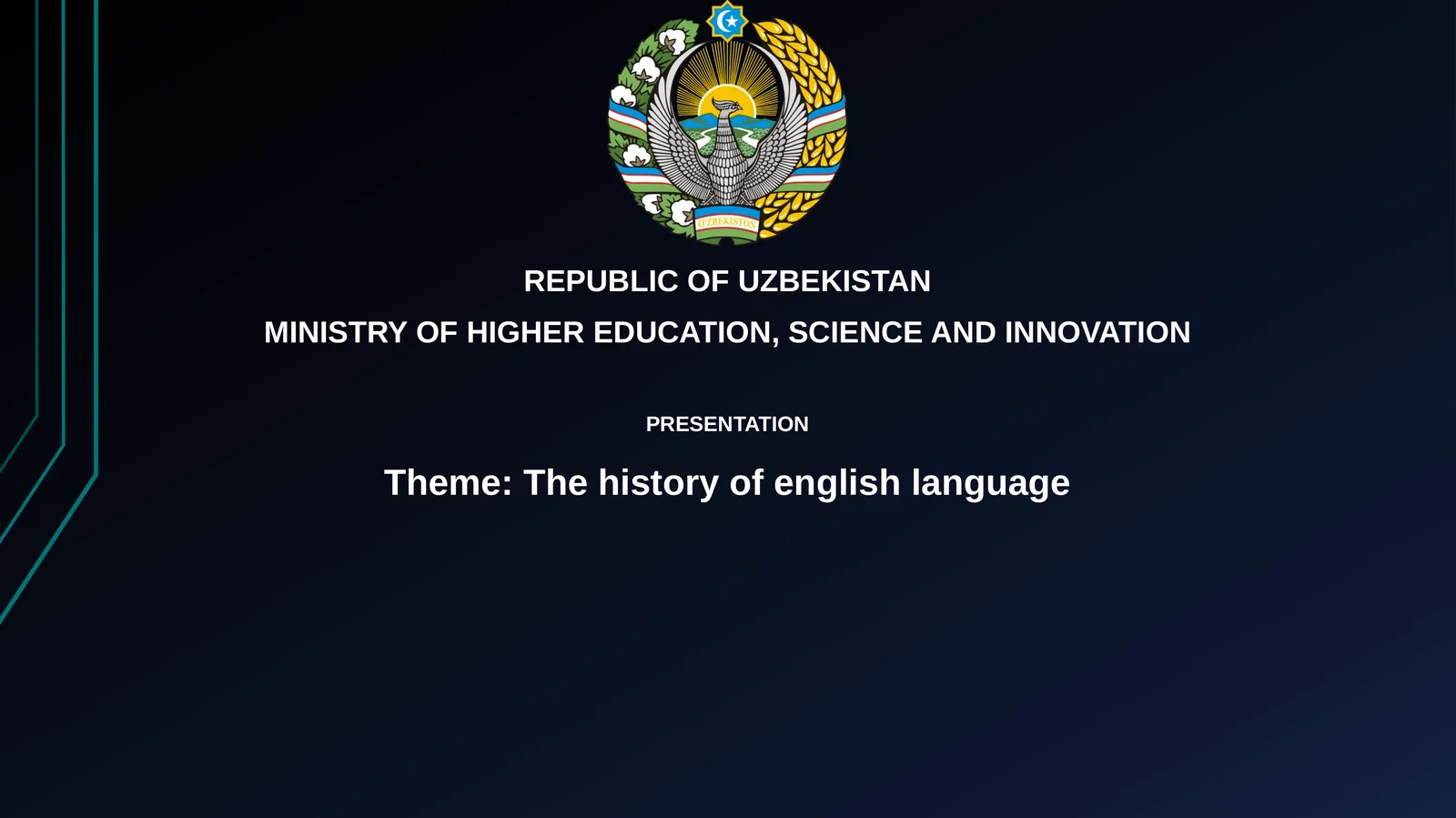 The history of englishlanguage