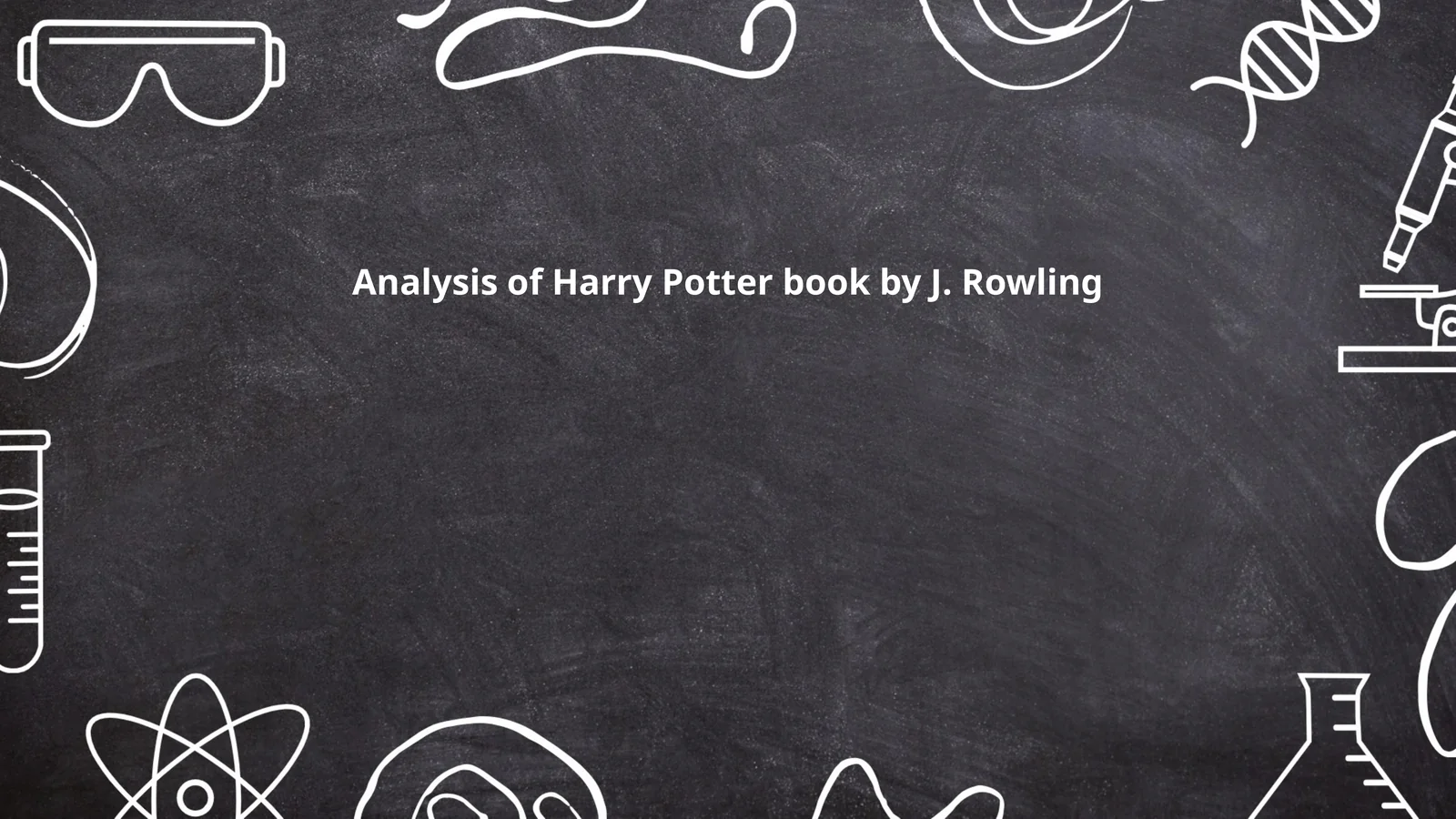 Analysis of Harry Potter book by J. Rowling