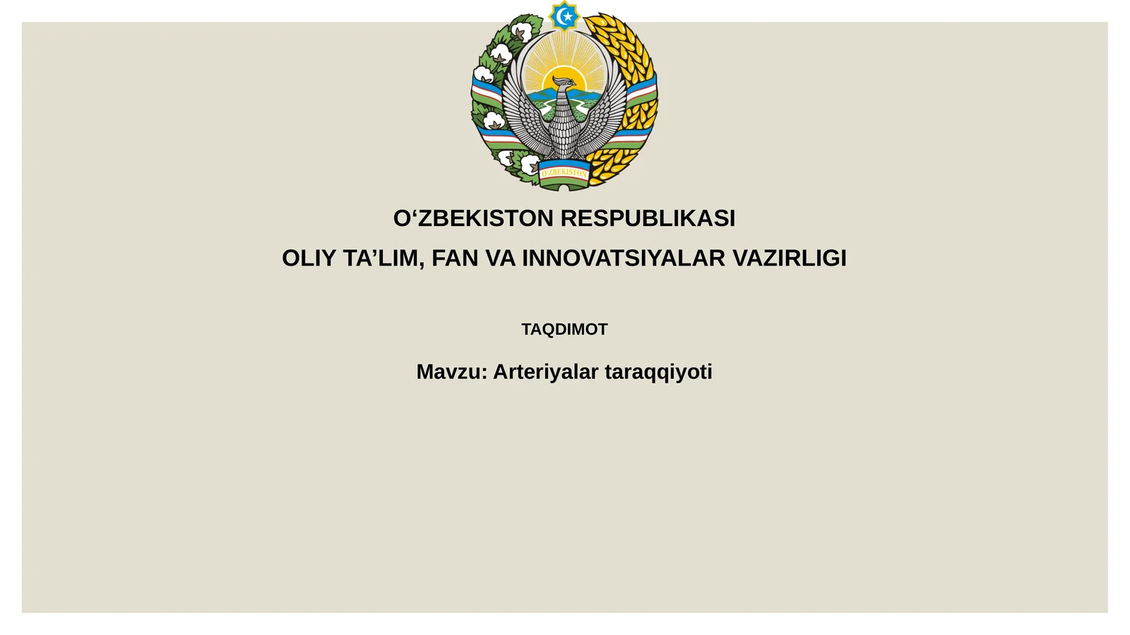 Arteriyalartaraqqiyoti