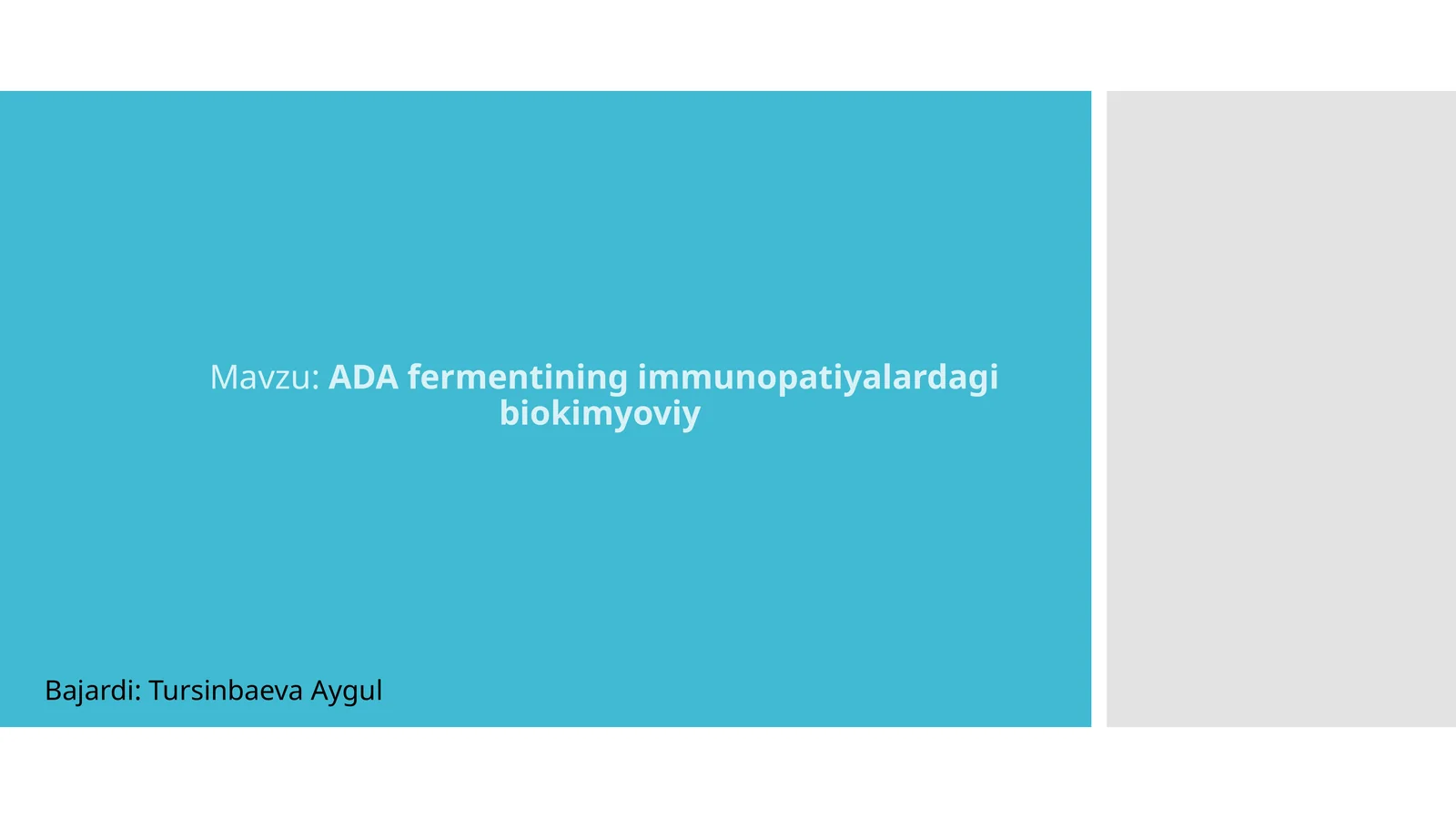 ADAfermentiningimmunopatiyalardagibiokimyoviy