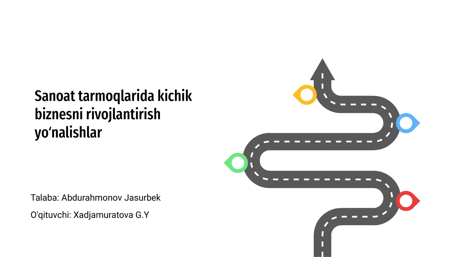 Kichik biznesni rivojlantirish yo‘nalishlar