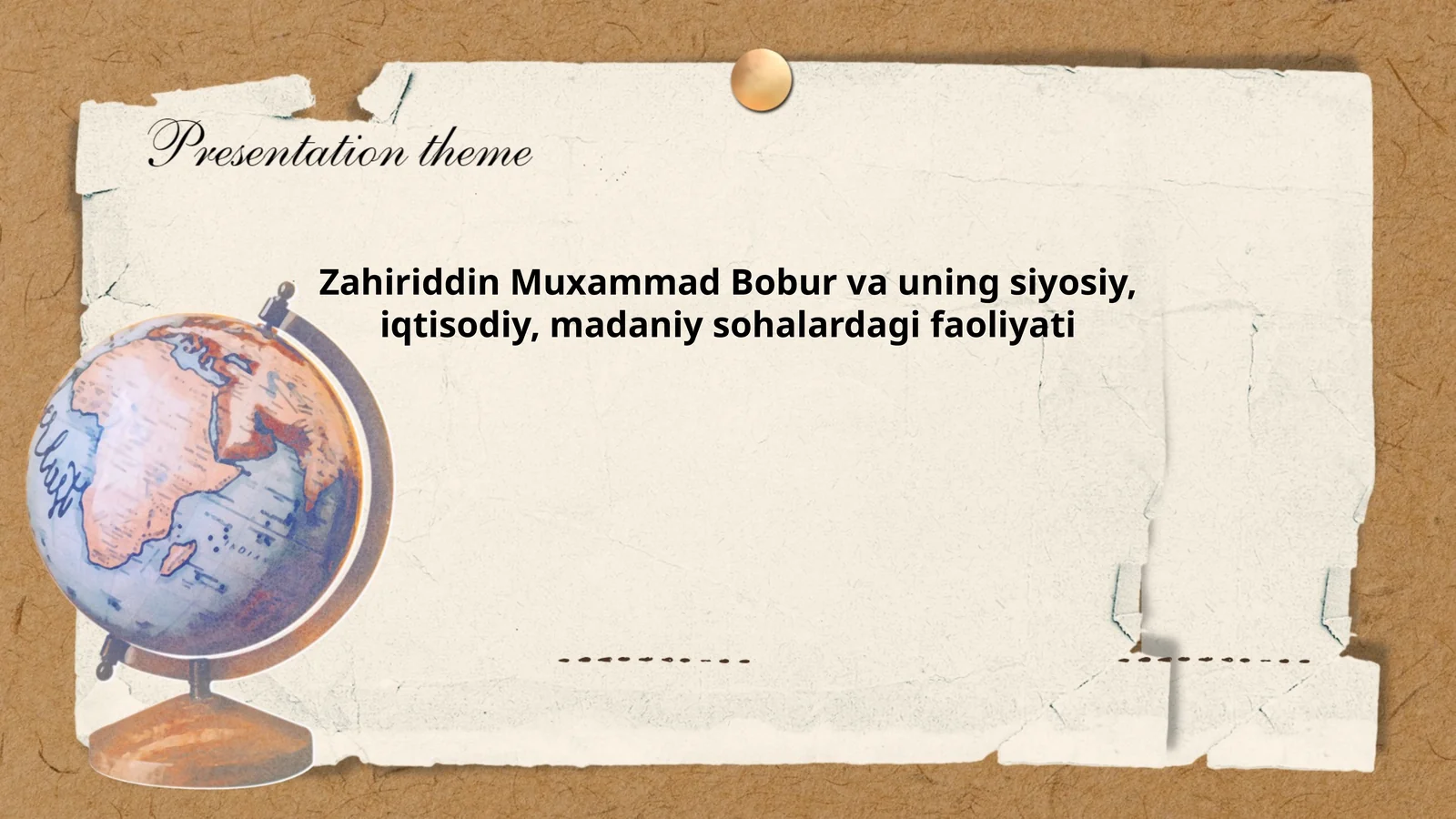Zahiriddin Muxammad Bobur va uning siyosiy, iqtisodiy, madaniy sohalardagi faoliyati