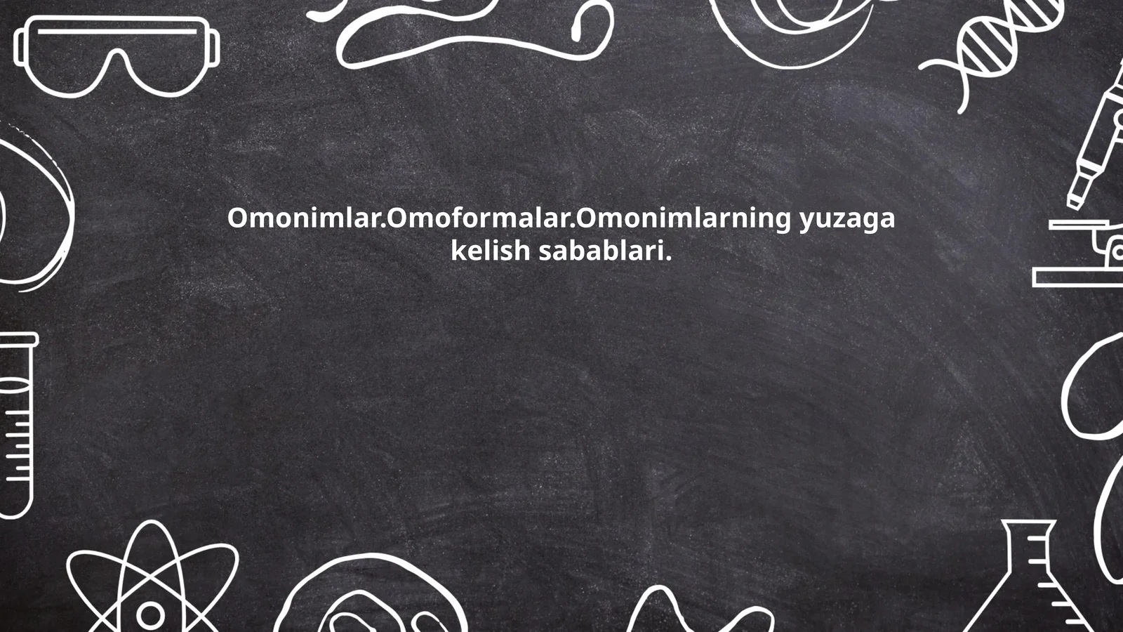 Omonimlar va Omoformalar Haqida